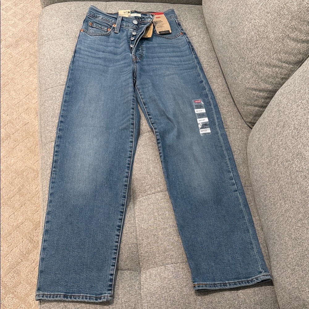 Levi's Classic Denim Straight Leg Jeans